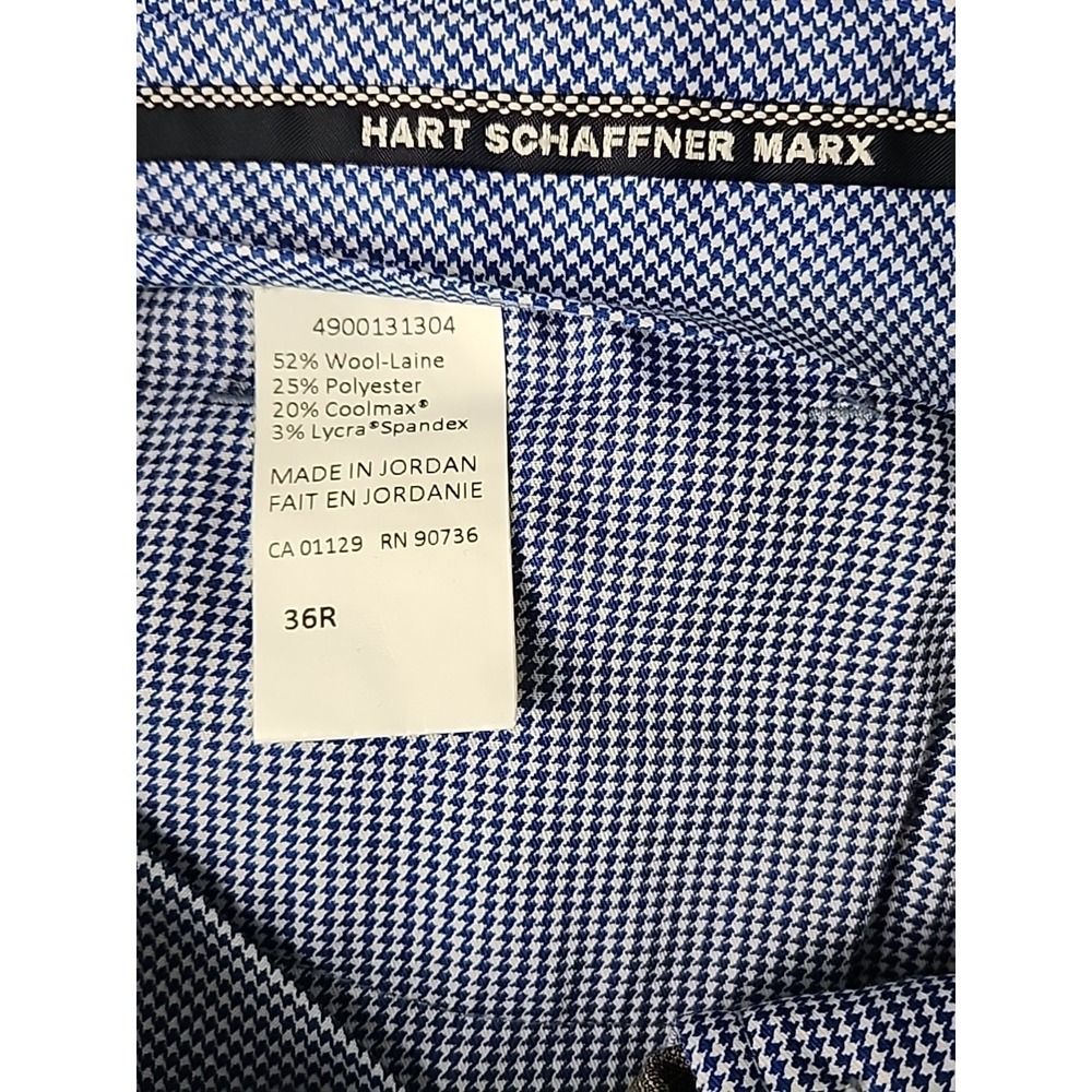 New Hart Schaffner Marx Dress Pants 36R Gray New York Fit Stretch Wool Blend NWT - Picture 5 of 13